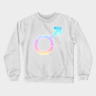 Mars Planet Symbol in Magical Unicorn Colors Crewneck Sweatshirt